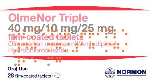 Olmenor Triple 40/10/25mg